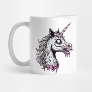 Unicorn Zombie Head Mug